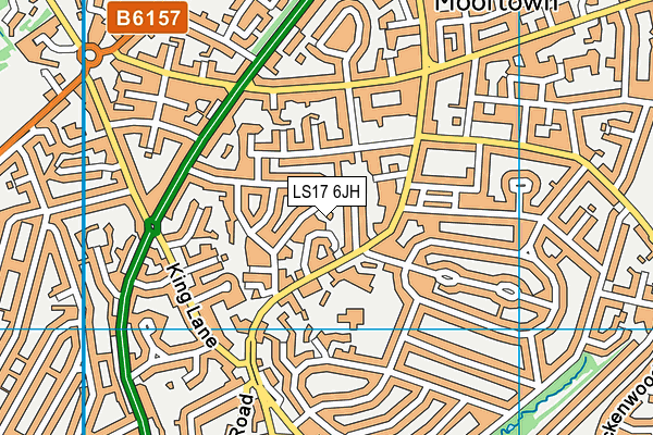 LS17 6JH map - OS VectorMap District (Ordnance Survey) LS17 6JH map - OS VectorMap District (Ordnance Survey)