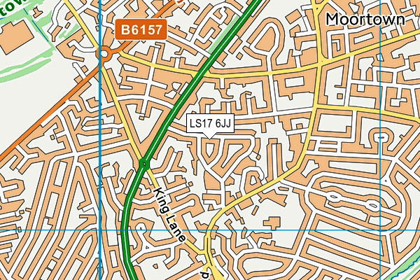 LS17 6JJ map - OS VectorMap District (Ordnance Survey) LS17 6JJ map - OS VectorMap District (Ordnance Survey)