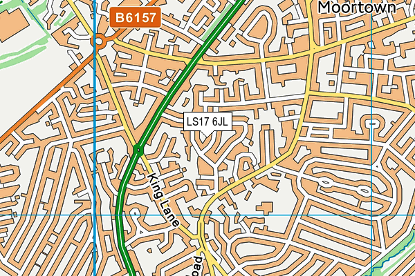 LS17 6JL map - OS VectorMap District (Ordnance Survey) LS17 6JL map - OS VectorMap District (Ordnance Survey)
