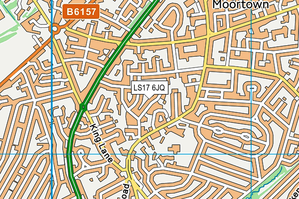LS17 6JQ map - OS VectorMap District (Ordnance Survey) LS17 6JQ map - OS VectorMap District (Ordnance Survey)