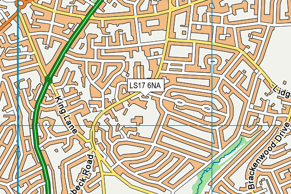 LS17 6NA map - OS VectorMap District (Ordnance Survey) LS17 6NA map - OS VectorMap District (Ordnance Survey)