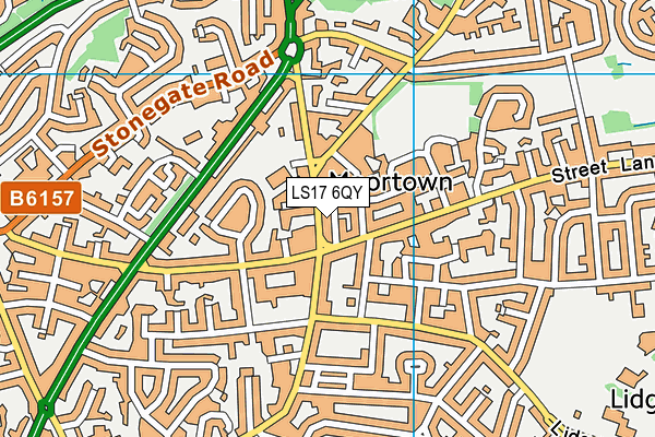 LS17 6QY map - OS VectorMap District (Ordnance Survey) LS17 6QY map - OS VectorMap District (Ordnance Survey)