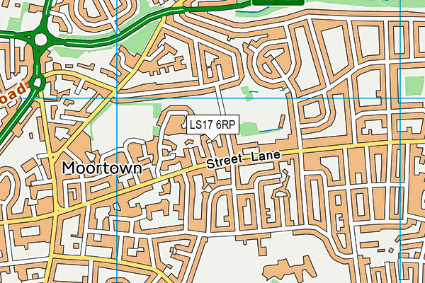 LS17 6RP map - OS VectorMap District (Ordnance Survey) LS17 6RP map - OS VectorMap District (Ordnance Survey)