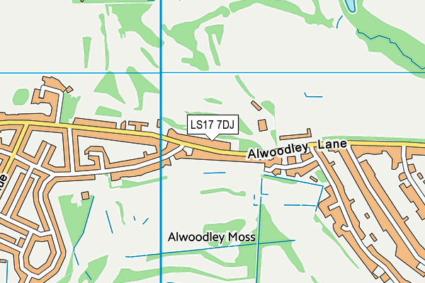 LS17 7DJ map - OS VectorMap District (Ordnance Survey)