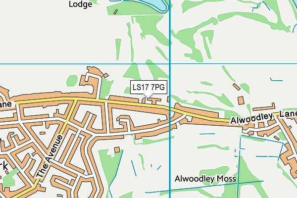 LS17 7PG map - OS VectorMap District (Ordnance Survey) LS17 7PG map - OS VectorMap District (Ordnance Survey)