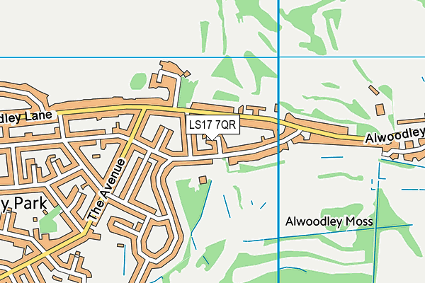 LS17 7QR map - OS VectorMap District (Ordnance Survey) LS17 7QR map - OS VectorMap District (Ordnance Survey)