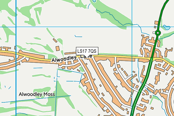 LS17 7QS map - OS VectorMap District (Ordnance Survey) LS17 7QS map - OS VectorMap District (Ordnance Survey)