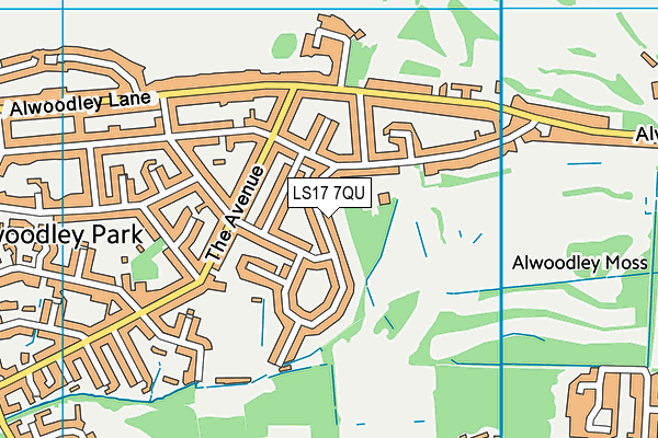 LS17 7QU map - OS VectorMap District (Ordnance Survey) LS17 7QU map - OS VectorMap District (Ordnance Survey)