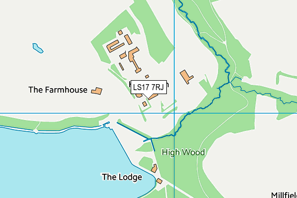 LS17 7RJ map - OS VectorMap District (Ordnance Survey) LS17 7RJ map - OS VectorMap District (Ordnance Survey)