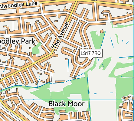 LS17 7RQ map - OS VectorMap District (Ordnance Survey) LS17 7RQ map - OS VectorMap District (Ordnance Survey)