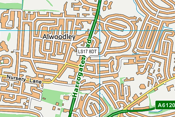 LS17 8DT map - OS VectorMap District (Ordnance Survey) LS17 8DT map - OS VectorMap District (Ordnance Survey)