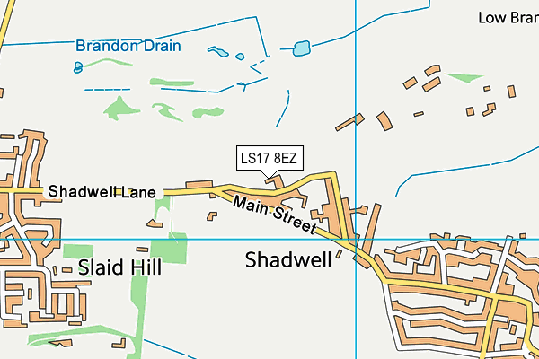 LS17 8EZ map - OS VectorMap District (Ordnance Survey) LS17 8EZ map - OS VectorMap District (Ordnance Survey)