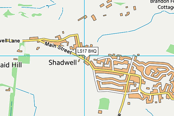 LS17 8HQ map - OS VectorMap District (Ordnance Survey) LS17 8HQ map - OS VectorMap District (Ordnance Survey)