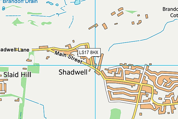 LS17 8HX map - OS VectorMap District (Ordnance Survey) LS17 8HX map - OS VectorMap District (Ordnance Survey)
