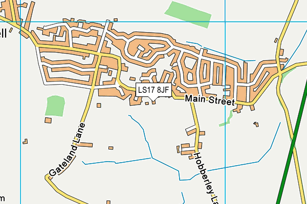 LS17 8JF map - OS VectorMap District (Ordnance Survey) LS17 8JF map - OS VectorMap District (Ordnance Survey)
