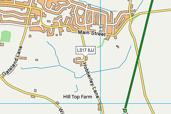 LS17 8JJ map - OS VectorMap District (Ordnance Survey) LS17 8JJ map - OS VectorMap District (Ordnance Survey)