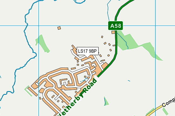 LS17 9BP map - OS VectorMap District (Ordnance Survey) LS17 9BP map - OS VectorMap District (Ordnance Survey)