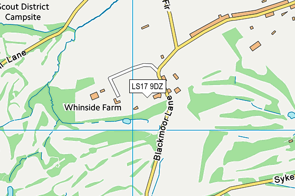 LS17 9DZ map - OS VectorMap District (Ordnance Survey) LS17 9DZ map - OS VectorMap District (Ordnance Survey)