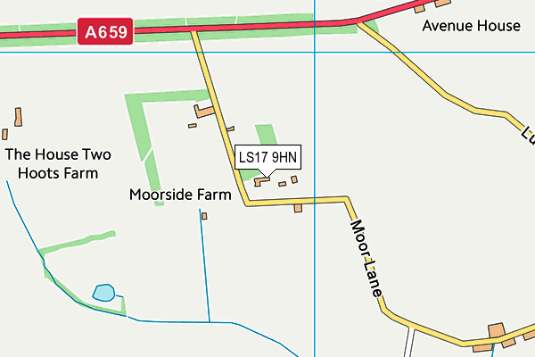 LS17 9HN map - OS VectorMap District (Ordnance Survey) LS17 9HN map - OS VectorMap District (Ordnance Survey)