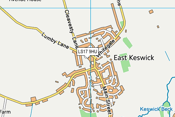 LS17 9HU map - OS VectorMap District (Ordnance Survey) LS17 9HU map - OS VectorMap District (Ordnance Survey)