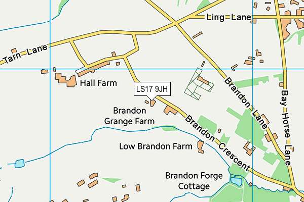 LS17 9JH map - OS VectorMap District (Ordnance Survey) LS17 9JH map - OS VectorMap District (Ordnance Survey)