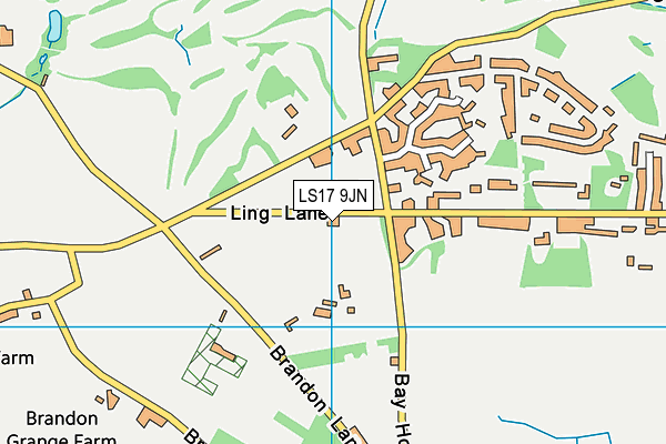 LS17 9JN map - OS VectorMap District (Ordnance Survey) LS17 9JN map - OS VectorMap District (Ordnance Survey)
