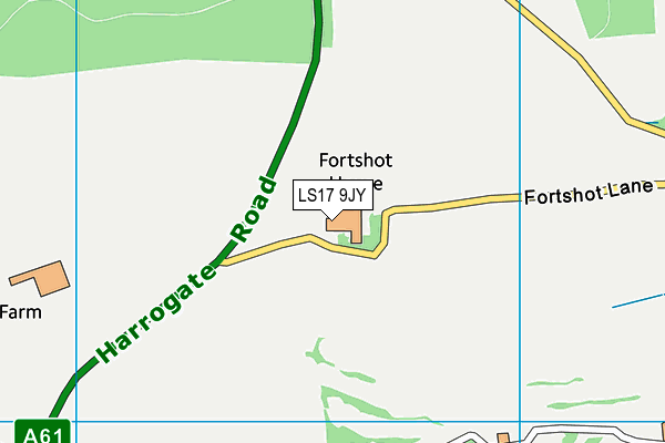 LS17 9JY map - OS VectorMap District (Ordnance Survey) LS17 9JY map - OS VectorMap District (Ordnance Survey)