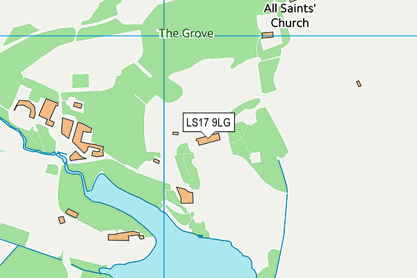 LS17 9LG map - OS VectorMap District (Ordnance Survey) LS17 9LG map - OS VectorMap District (Ordnance Survey)