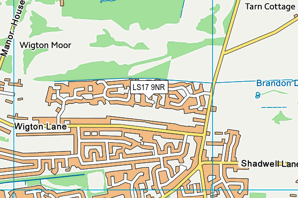 LS17 9NR map - OS VectorMap District (Ordnance Survey) LS17 9NR map - OS VectorMap District (Ordnance Survey)