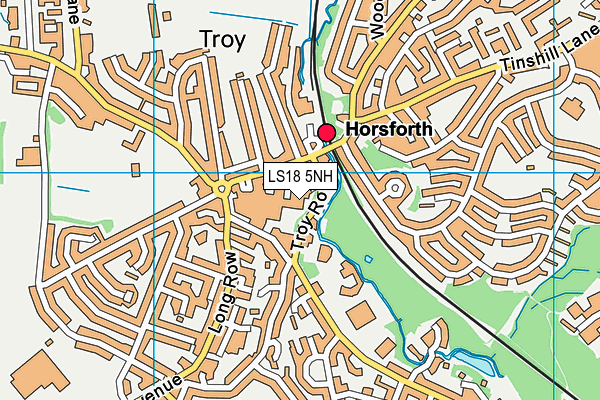 LS18 5NH map - OS VectorMap District (Ordnance Survey)