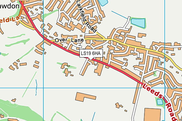 LS19 6HA map - OS VectorMap District (Ordnance Survey) LS19 6HA map - OS VectorMap District (Ordnance Survey)