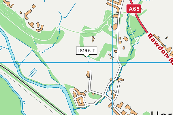 LS19 6JT map - OS VectorMap District (Ordnance Survey) LS19 6JT map - OS VectorMap District (Ordnance Survey)