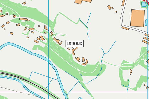 LS19 6JX map - OS VectorMap District (Ordnance Survey) LS19 6JX map - OS VectorMap District (Ordnance Survey)