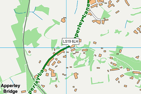 LS19 6LH map - OS VectorMap District (Ordnance Survey) LS19 6LH map - OS VectorMap District (Ordnance Survey)