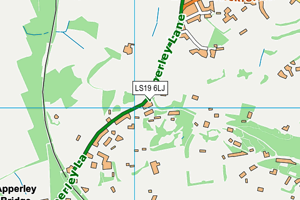 LS19 6LJ map - OS VectorMap District (Ordnance Survey) LS19 6LJ map - OS VectorMap District (Ordnance Survey)