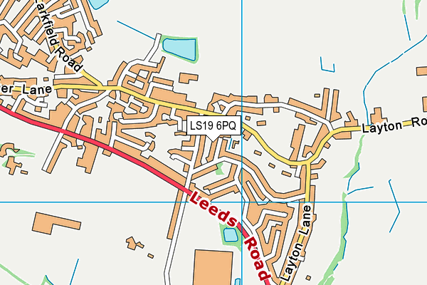 LS19 6PQ map - OS VectorMap District (Ordnance Survey) LS19 6PQ map - OS VectorMap District (Ordnance Survey)