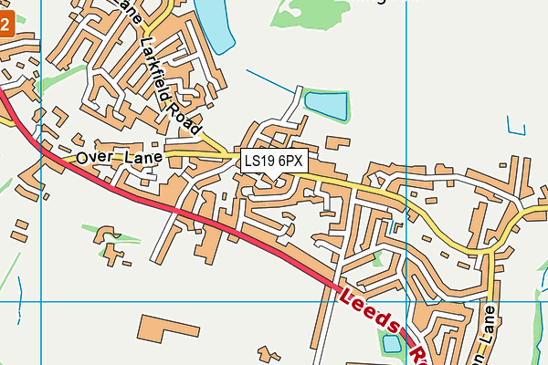 LS19 6PX map - OS VectorMap District (Ordnance Survey) LS19 6PX map - OS VectorMap District (Ordnance Survey)
