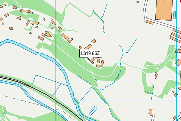 LS19 6SZ map - OS VectorMap District (Ordnance Survey) LS19 6SZ map - OS VectorMap District (Ordnance Survey)