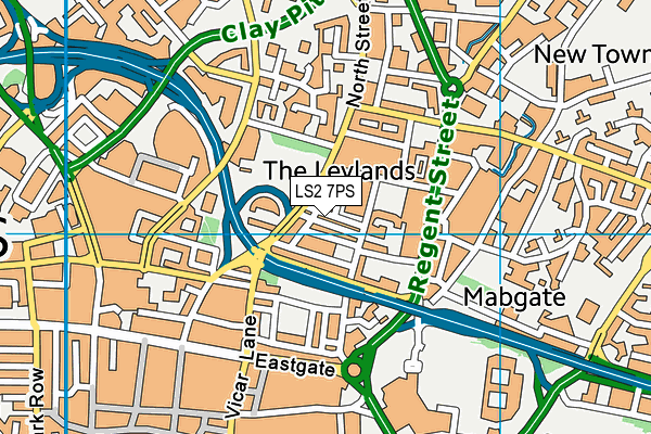 LS2 7PS map - OS VectorMap District (Ordnance Survey) LS2 7PS map - OS VectorMap District (Ordnance Survey)