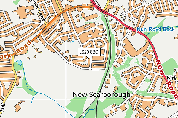 LS20 8BQ map - OS VectorMap District (Ordnance Survey) LS20 8BQ map - OS VectorMap District (Ordnance Survey)