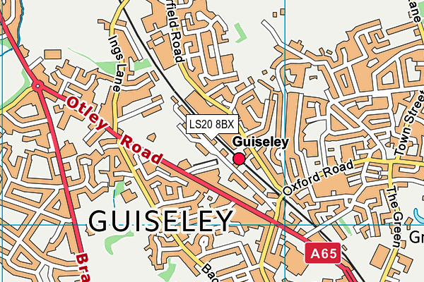 LS20 8BX map - OS VectorMap District (Ordnance Survey) LS20 8BX map - OS VectorMap District (Ordnance Survey)