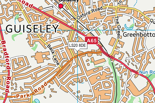 LS20 8DE map - OS VectorMap District (Ordnance Survey) LS20 8DE map - OS VectorMap District (Ordnance Survey)
