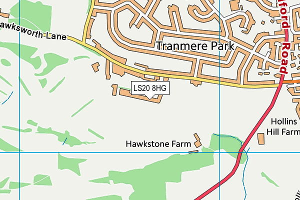LS20 8HG map - OS VectorMap District (Ordnance Survey) LS20 8HG map - OS VectorMap District (Ordnance Survey)