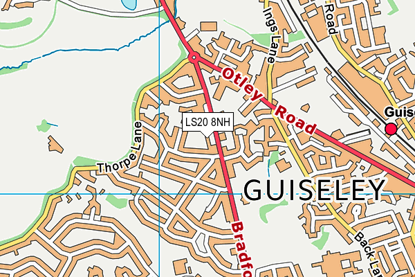 LS20 8NH map - OS VectorMap District (Ordnance Survey) LS20 8NH map - OS VectorMap District (Ordnance Survey)