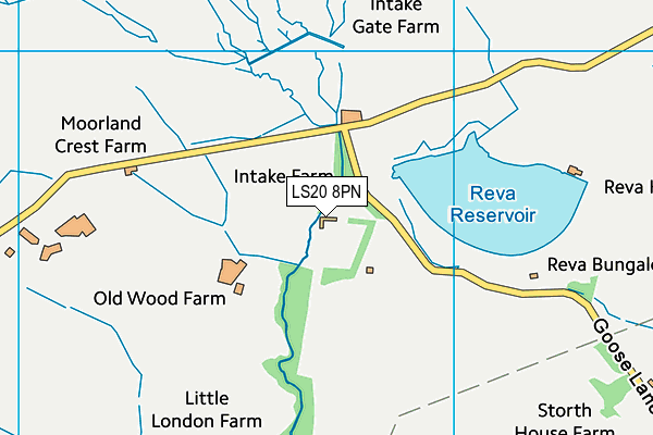 LS20 8PN map - OS VectorMap District (Ordnance Survey) LS20 8PN map - OS VectorMap District (Ordnance Survey)