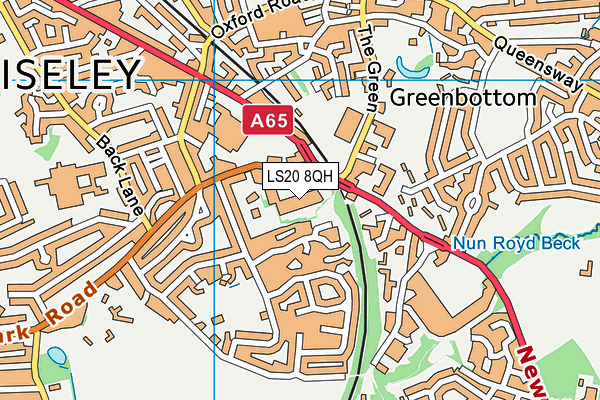 LS20 8QH map - OS VectorMap District (Ordnance Survey) LS20 8QH map - OS VectorMap District (Ordnance Survey)