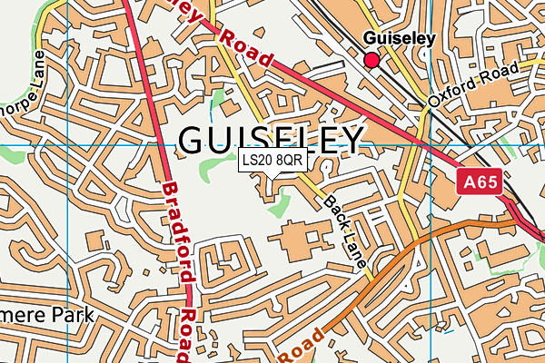 LS20 8QR map - OS VectorMap District (Ordnance Survey)