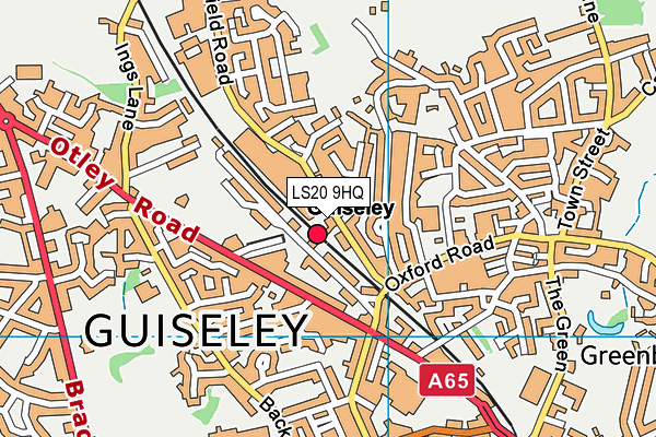 LS20 9HQ map - OS VectorMap District (Ordnance Survey) LS20 9HQ map - OS VectorMap District (Ordnance Survey)