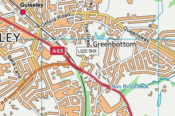 LS20 9HX map - OS VectorMap District (Ordnance Survey) LS20 9HX map - OS VectorMap District (Ordnance Survey)