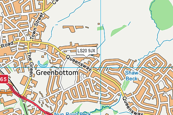 LS20 9JX map - OS VectorMap District (Ordnance Survey) LS20 9JX map - OS VectorMap District (Ordnance Survey)